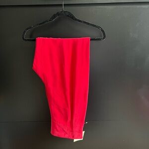 Dana Buchman Red Straight Leg Pants